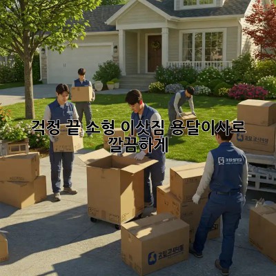 걱정 끝! 소형 이삿짐, 용달이사로 깔끔하게!