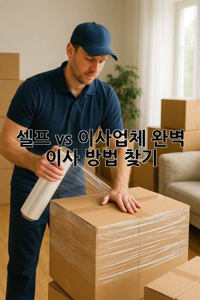 🤔 셀프 vs. 이사업체? 완벽 이사 방법 찾기! 🚚